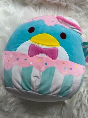 Original Squishmallows Tuxedo Sam Pastel Blue Pink Yellow Cupcake Penguin Plush